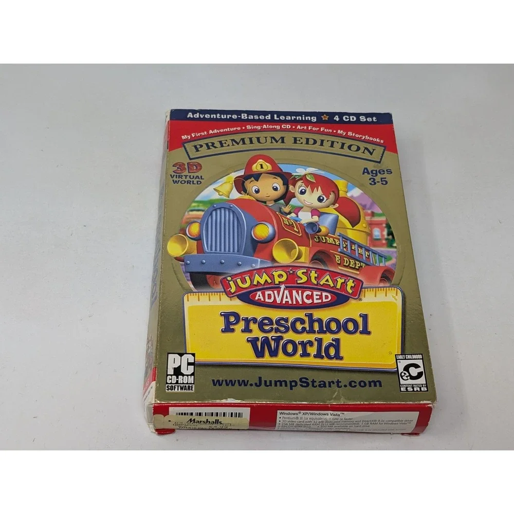 Jumpstart Advanced Preschool World CD-ROM Premium Edition‎ Game Vintage Win XP